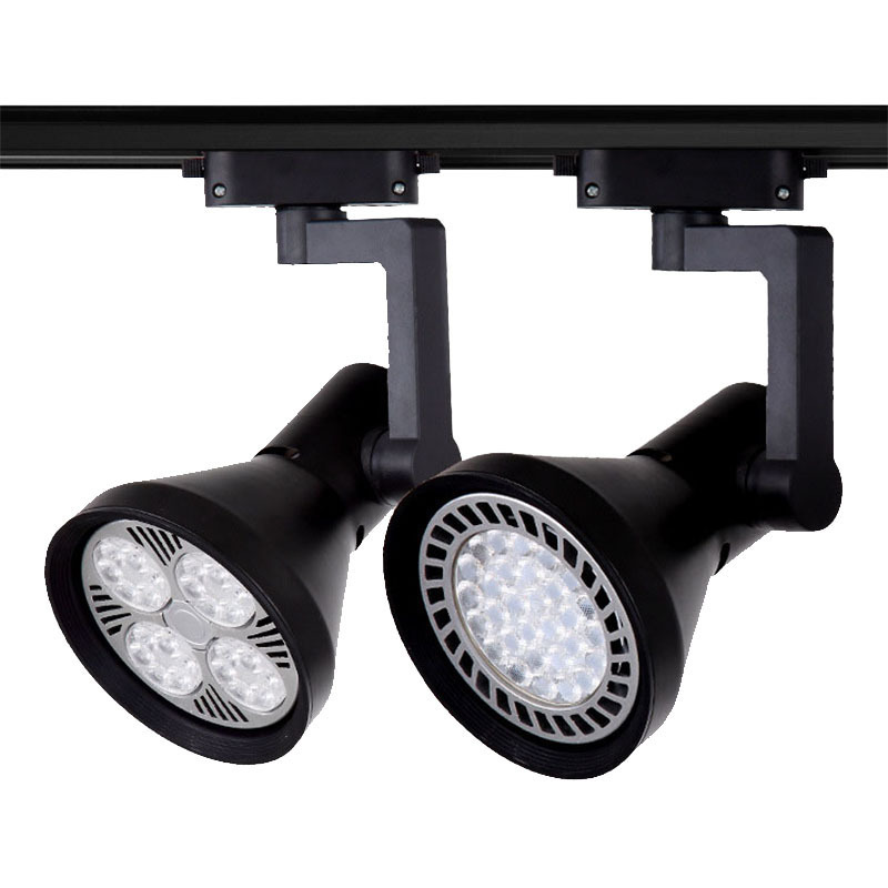 Led track light 40w for Clothing Shop Commercial Lighting Aluminium 30W COB track spot light gu10