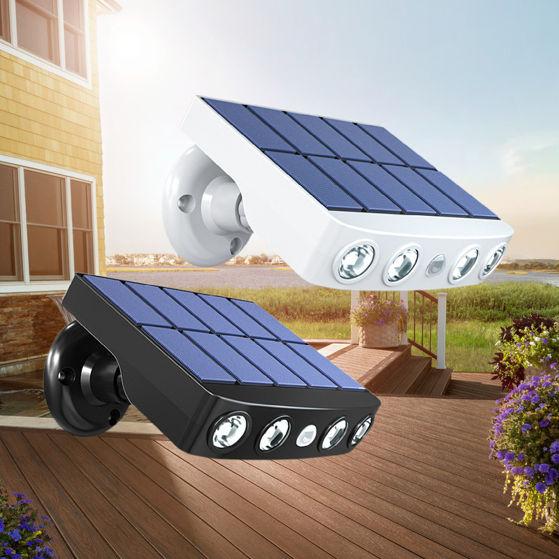 Outdoor Waterproof LED Solar Powered Wireless Security Lights Motion Sensor Mounted Flood Lighting Garden Solar Wall Lamp