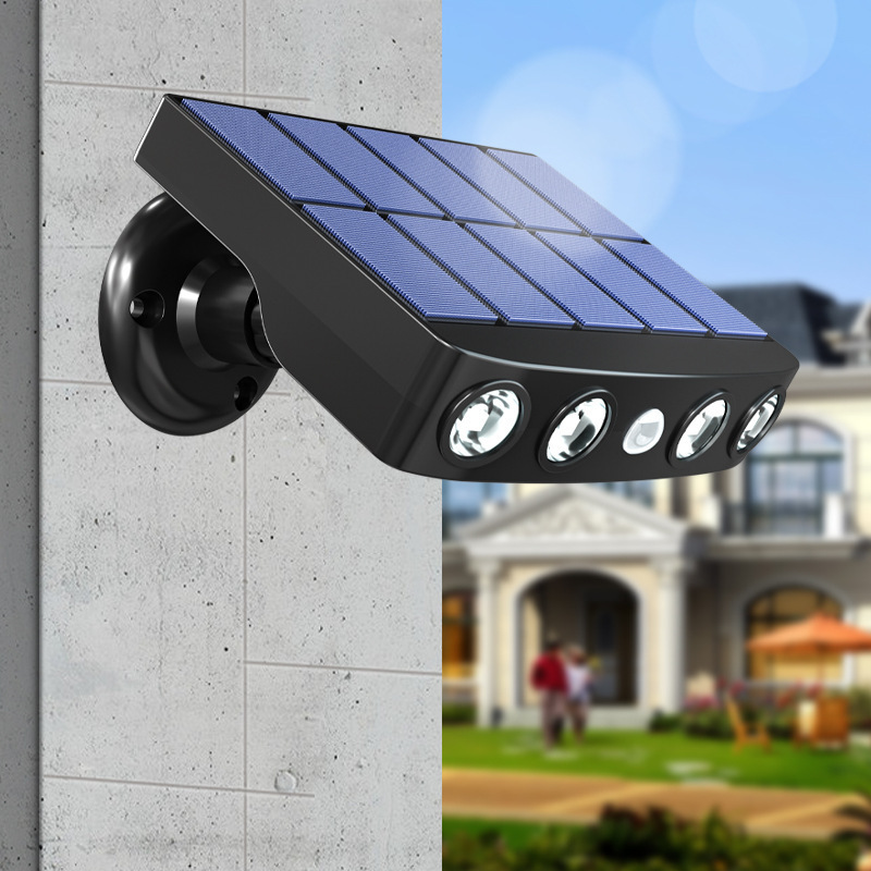 Outdoor Waterproof LED Solar Powered Wireless Security Lights Motion Sensor Mounted Flood Lighting Garden Solar Wall Lamp