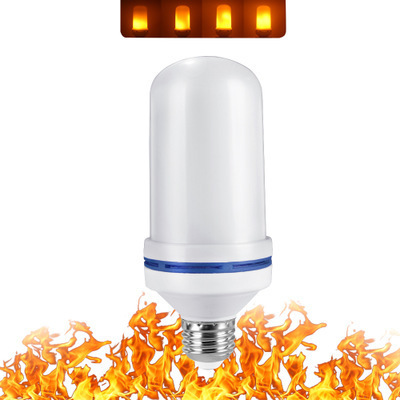 E27 E26 E14 Christmas Atmosphere Flame Light Bulb 3W 5W 7W 9W Bulb Light Bar KTV Decorative LED Flame Light