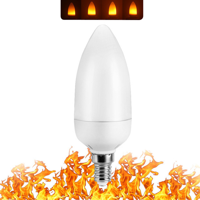 E27 E26 E14 Christmas Atmosphere Flame Light Bulb 3W 5W 7W 9W Bulb Light Bar KTV Decorative LED Flame Light