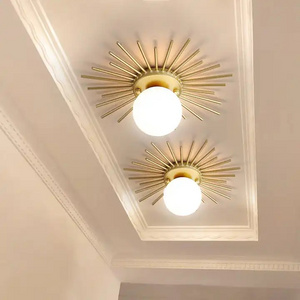 Sun Shaped LED Chandelier Flower Indoor Decoration Bedroom Modern Ceiling Light for Home Hotel