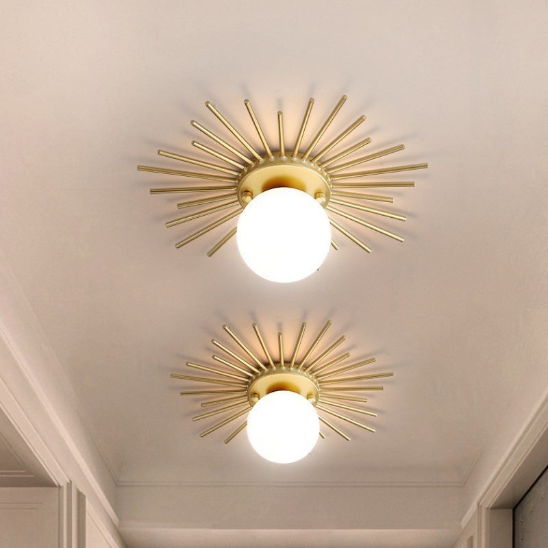 Sun Shaped LED Chandelier Flower Indoor Decoration Bedroom Modern Ceiling Light for Home Hotel