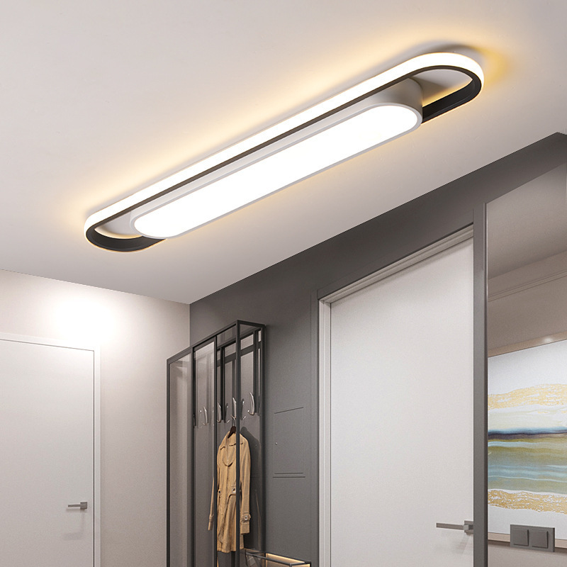 Rectangular Simple Modern Entrance Ceiling Lamp Hallway Aisle Long Strip LED Ceiling Light