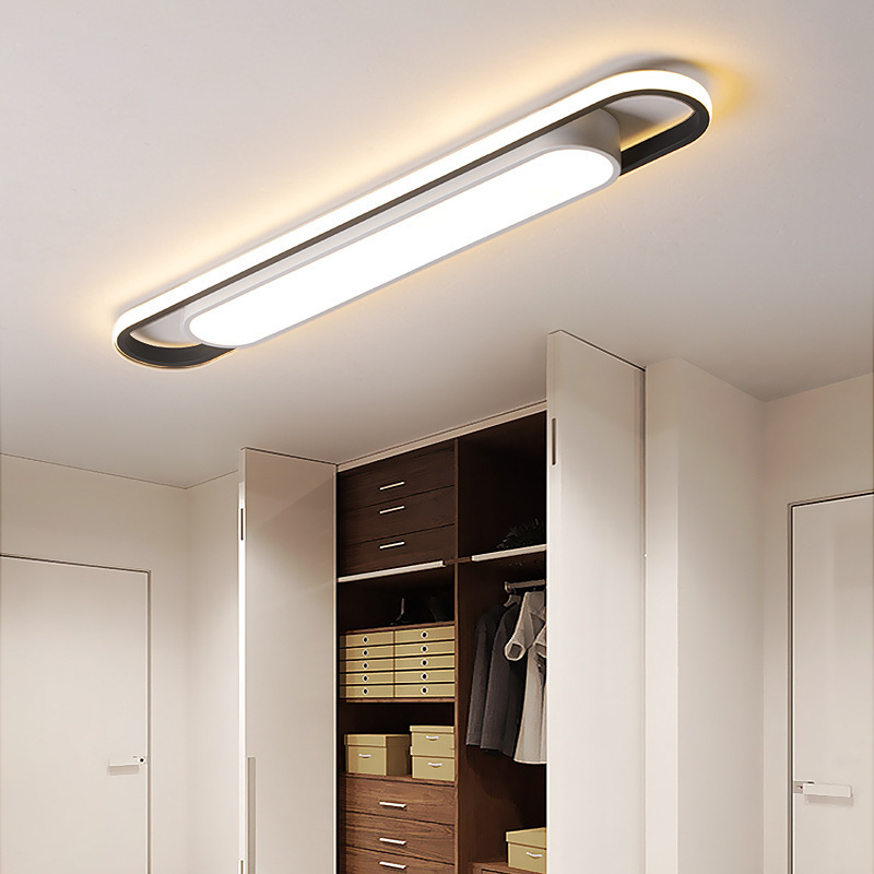 Rectangular Simple Modern Entrance Ceiling Lamp Hallway Aisle Long Strip LED Ceiling Light