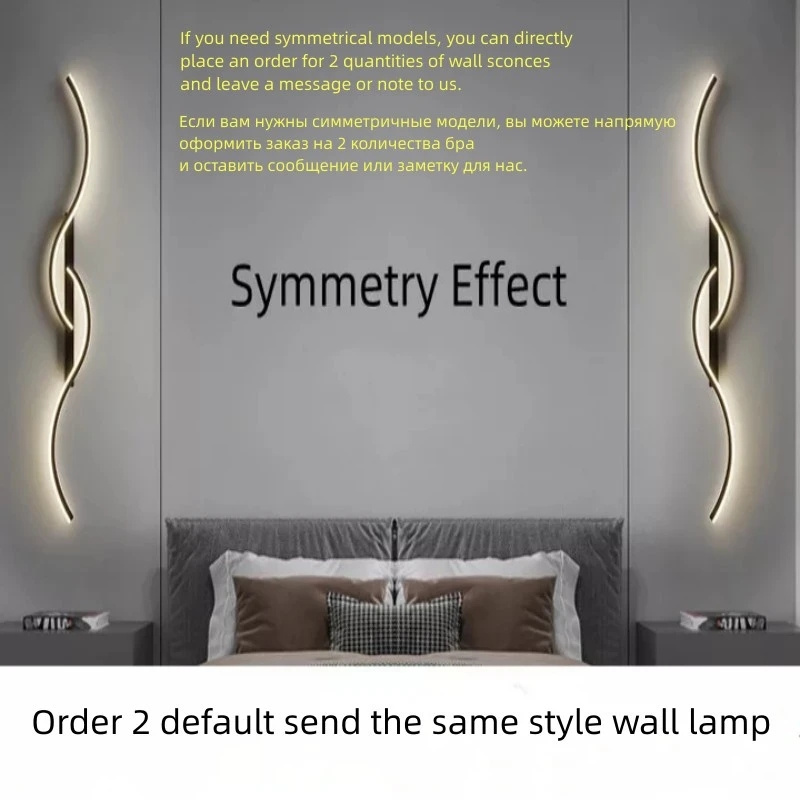 Wall Sconce Lamp For Living Room Bedroom Stair Modern Art Interior Wall Lights Light