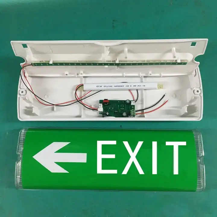 Waterproof Battery Powered Double-End LED Fire Emergency Exit Fluorescent Sign Lights emergency light rechargeable