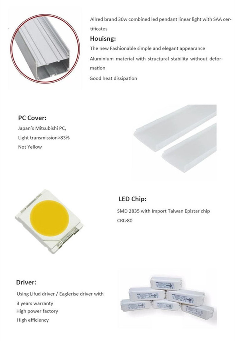 Slim Linear Led Surface Mounted Ceiling Led Linear Light Bar