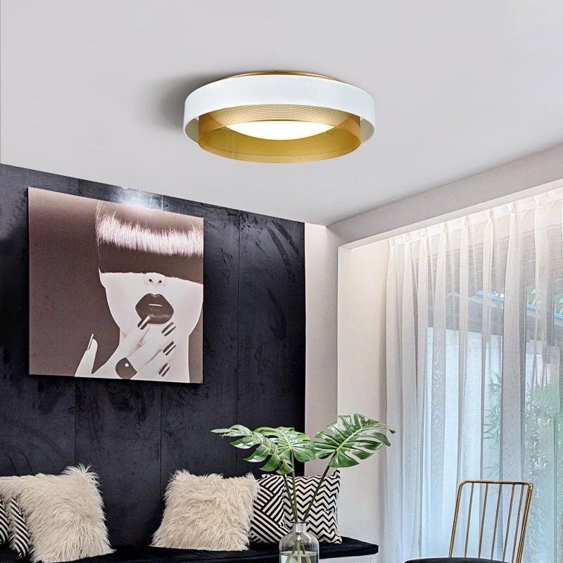 Simple Black Gold Luxury Living Room Indoor Ceiling Lamp Modern Minimalist Bedroom Restaurant LED Ceiling Light