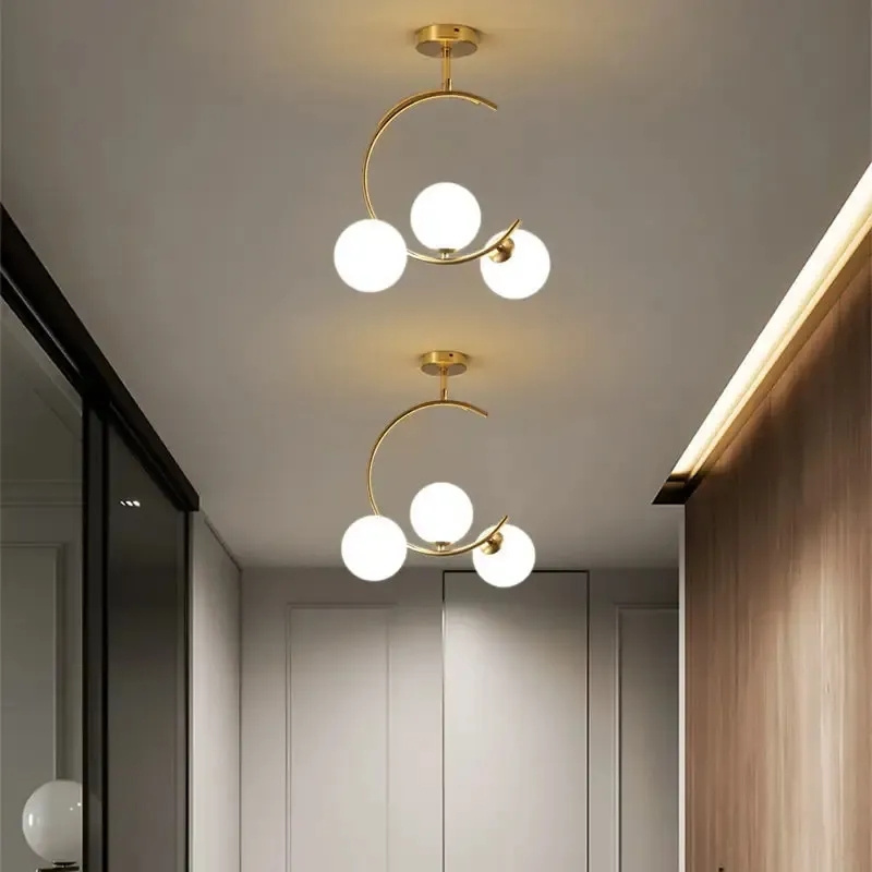 Modern Home Glass Ball Chandelier Lighting Fixtures Chandeliers Living Room Bedroom Ceiling Chandelier Pendant Lights