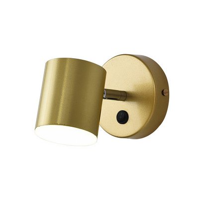 Nordic Simple Gold Wall Lamp Modern Home Bedroom Night Light Living Room Study Reading Wall Light