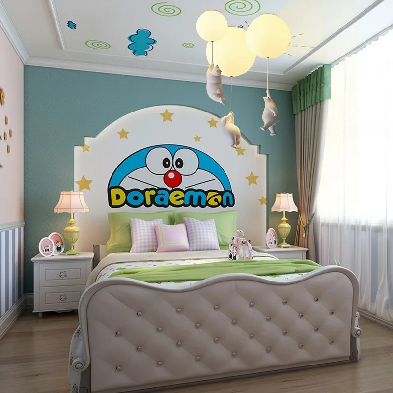 Bedroom Pendant Lights Kid's Room Nursery Cartoon Bear Ceiling Lamp Living Room Decor Balloon Ceiling Chandelier