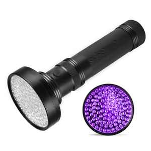 3W 395nm UV Black Flashing Light Torch Pet Urine Scorpion Detectors 100 LED UV Flashlight