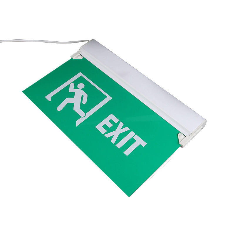 Led Safe Light Illuminated Exit Sign Letter With Battery Backup Compact Multifunctional Emergency Lamp Indicator