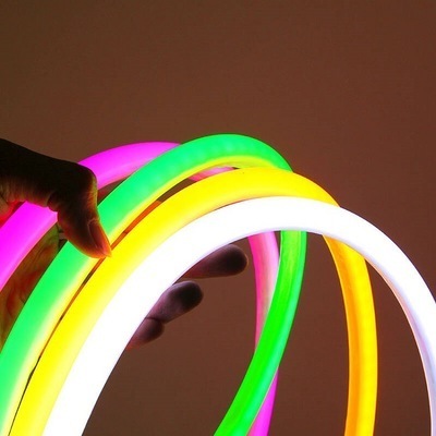 220V 110V RGB Round LED Neon Rope Tube Light 14MM 16MM 18MM 20MM 22MM 360 Degree LED Neon Flex