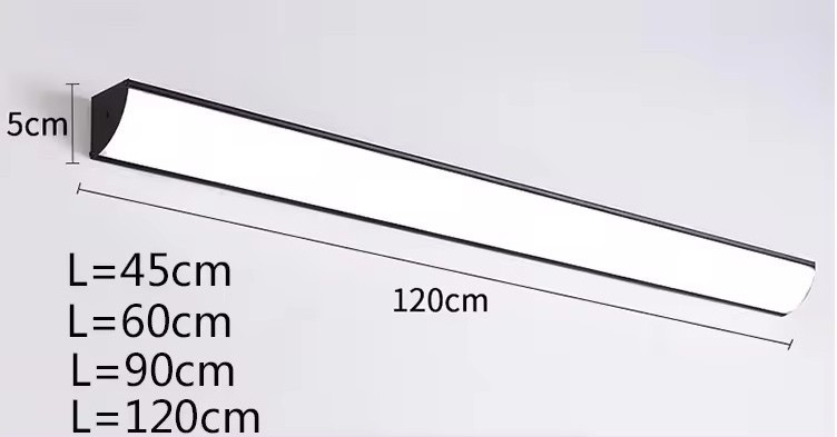 Nordic Linear Wall Light Waterproof Modern Strip Indoor Outdoor Aluminum Acrylic Wall Bar Ceiling Lights