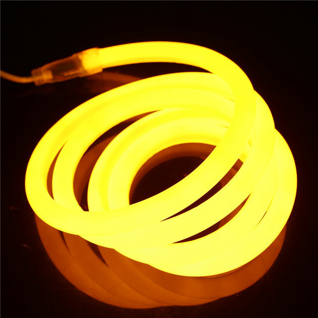 220V 110V RGB Round LED Neon Rope Tube Light 14MM 16MM 18MM 20MM 22MM 360 Degree LED Neon Flex