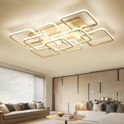 Remote Control Acrylic Dimmable LED Chandelier Ceiling Fixtures