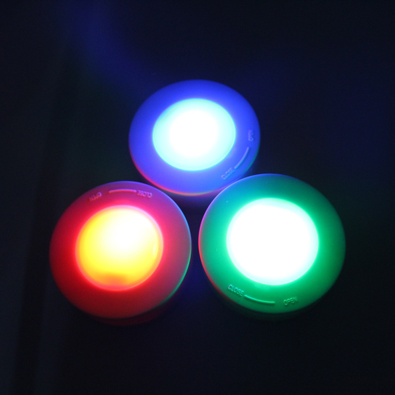 New Wireless LED Puck Lights Touch Sensor RGB led Under Cabinet Light Remote Night Light