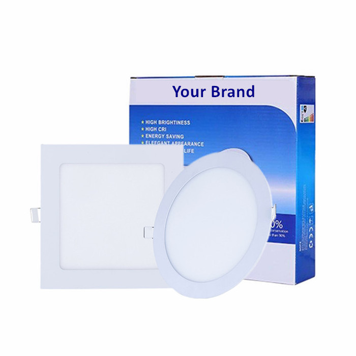 Square Round Light Panel 3W 6W 9W 12W 15W 18W 24W Ceiling LED Panel Light