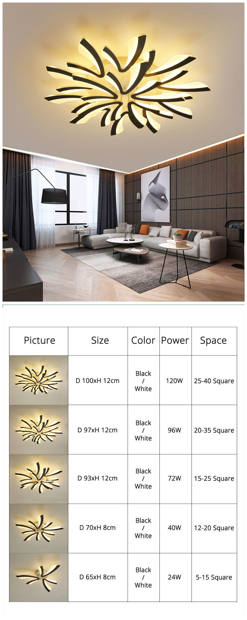 Acrylic Modern LED Ceiling Lights For Living Room Dining Home Indoor Lamp Lighting Fixtures Flush Mount Ceiling Lamp