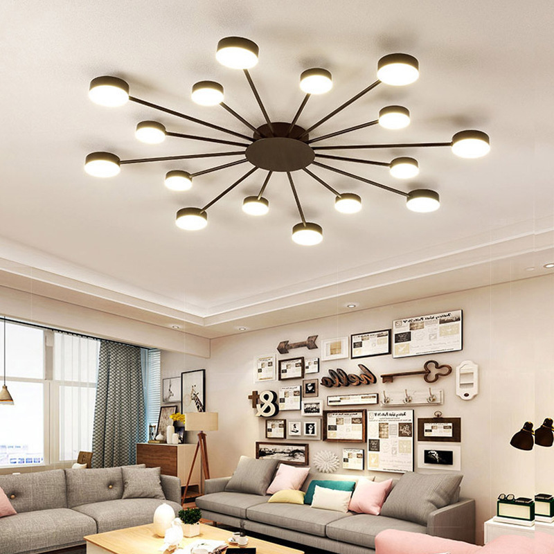 New Creative Lamp for Living Room Dinner Room Nordic Home Decor Lighting Indoor Bedroom Sunflower Led Ceiling Lights