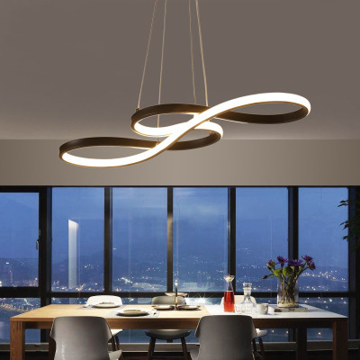 Modern Kitchen Island LED Chandelier Bar Table Dining Room Decor Hanging Lights Dimming Living Room LED Cord Pendant Lamp