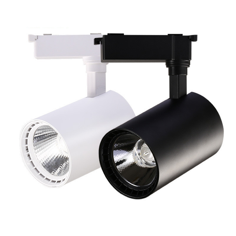 110V 220V Museum Shop Focus Spot Track Lighting 10W 20W 30W 40W COB Led Track Light