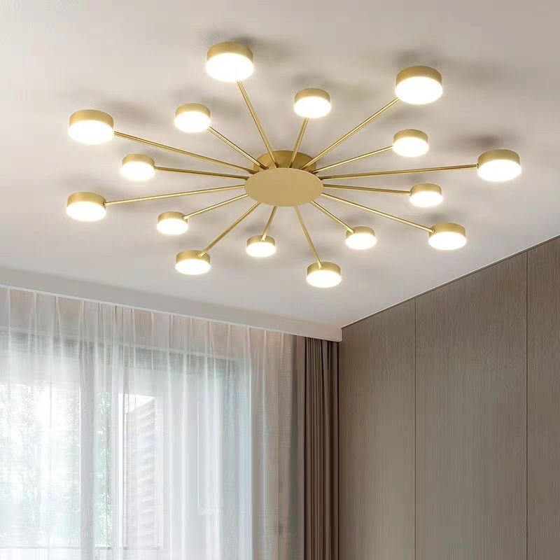 New Creative Lamp for Living Room Dinner Room Nordic Home Decor Lighting Indoor Bedroom Sunflower Led Ceiling Lights