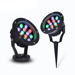 High Power Outdoor Landscape Garden Spot Lighting 6W 9W 12W 15W 18W 24W 36W RGB LED Spike Light