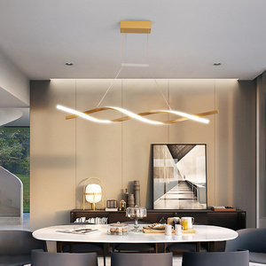 Matte Black or Grey Minimalist Modern LED Pendant Light Chandeliers For Indoor Dining Living Room Kitchen