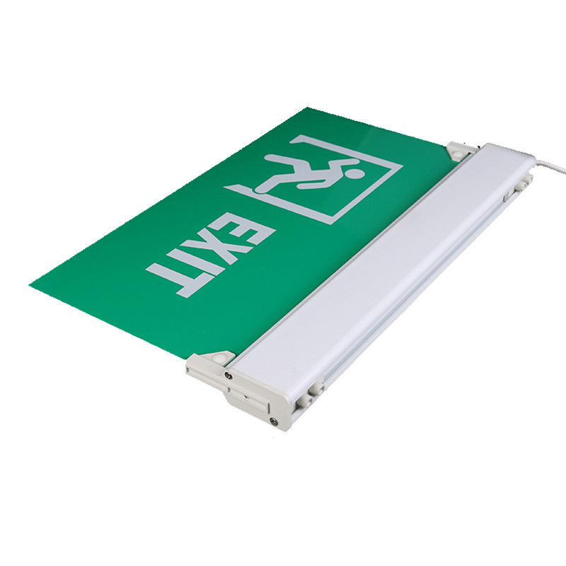 Led Safe Light Illuminated Exit Sign Letter With Battery Backup Compact Multifunctional Emergency Lamp Indicator