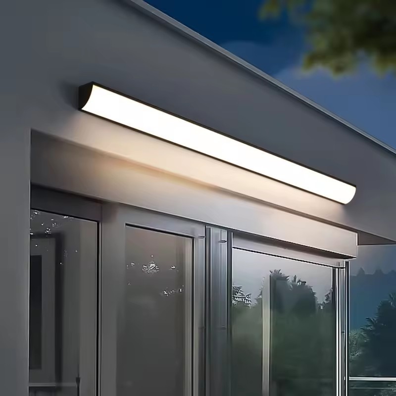 Nordic Linear Wall Light Waterproof Modern Strip Indoor Outdoor Aluminum Acrylic Wall Bar Ceiling Lights