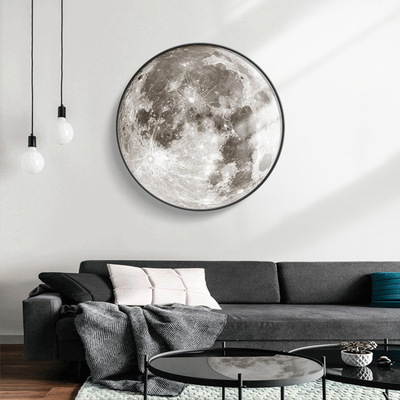 Creative Universe Moon Wall Lamp For Bedroom Modern Living Room Bedside Led Earth Chandelier Stairs Aisle Wall Background Light