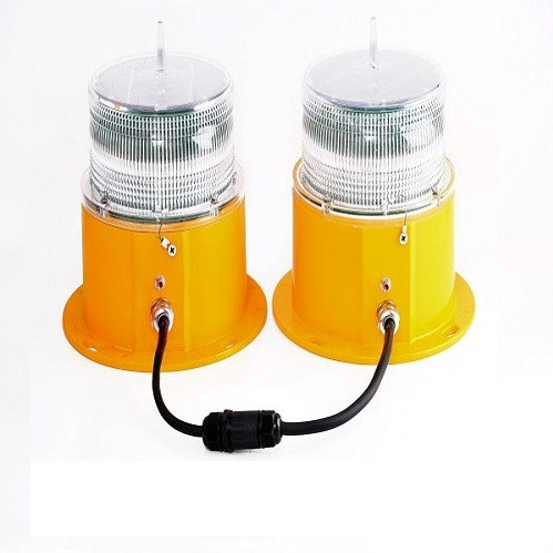 Led Flashing Crane Tower Obstruction Beacon Aircraft Aviation Solar Powered Navigation Marine Lantern Warning Lights