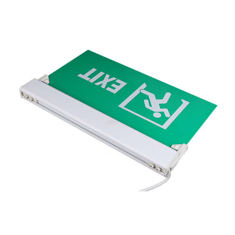 Led Safe Light Illuminated Exit Sign Letter With Battery Backup Compact Multifunctional Emergency Lamp Indicator