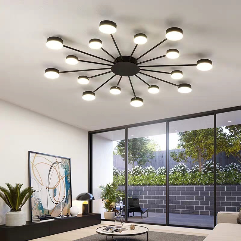 New Creative Lamp for Living Room Dinner Room Nordic Home Decor Lighting Indoor Bedroom Sunflower Led Ceiling Lights