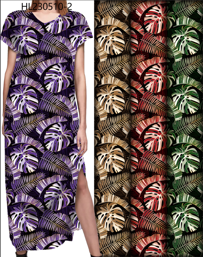 New Design Islander Polynesian Flowers Printed Chalis Fabric 100% Viscose Spun Kain 30S Rayon Challis Fabric For Shirts Dress