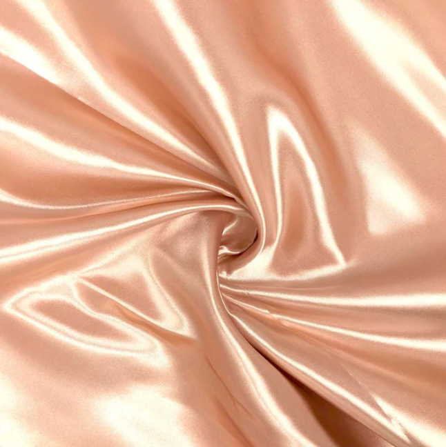 Shiny And Super Soft Satin Fabric 100%Polyester Duchess Satin For Bridal Dress