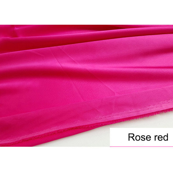 Micro-Elastic Imitated Silk Satin Fabric Dense Charmeuse Bridal Fabric Solid For Wedding Dress By Yard