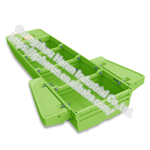 Outdoor thickened fishing boat car assembly folding boat portable plastic environmental splicing boat