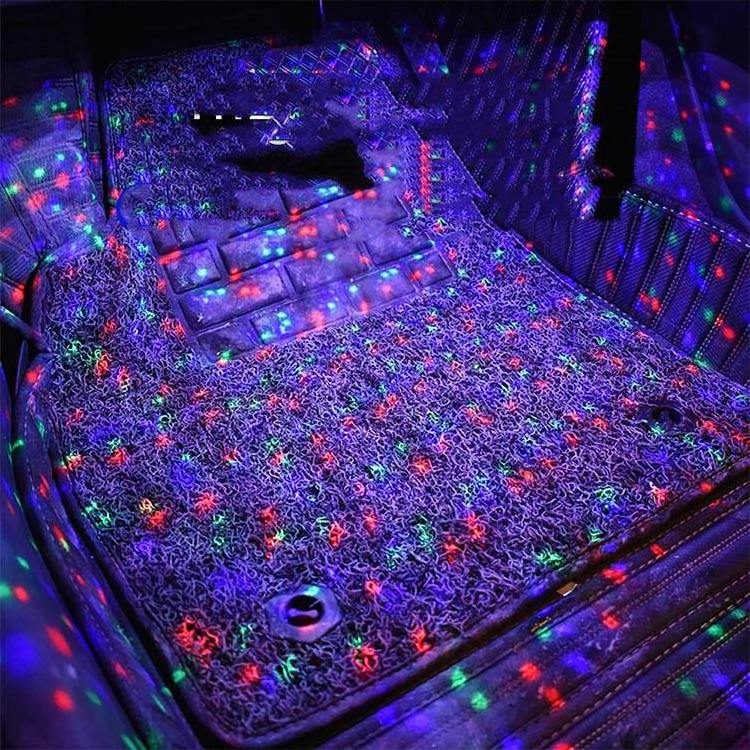 Car Seat Bottom Mat Starry Light Color changing led interior car light H0TLT car led interior light