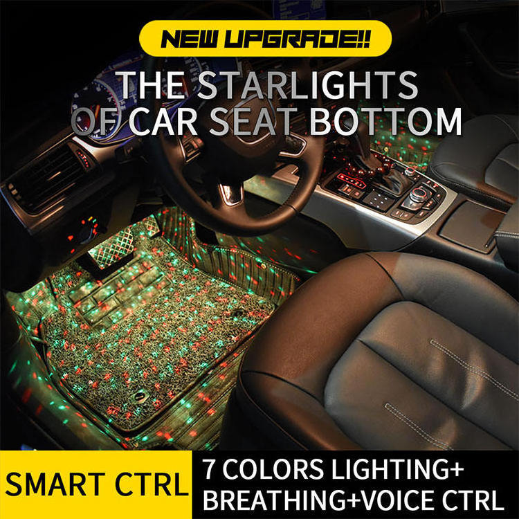 Car Seat Bottom Mat Starry Light Color changing led interior car light H0TLT car led interior light