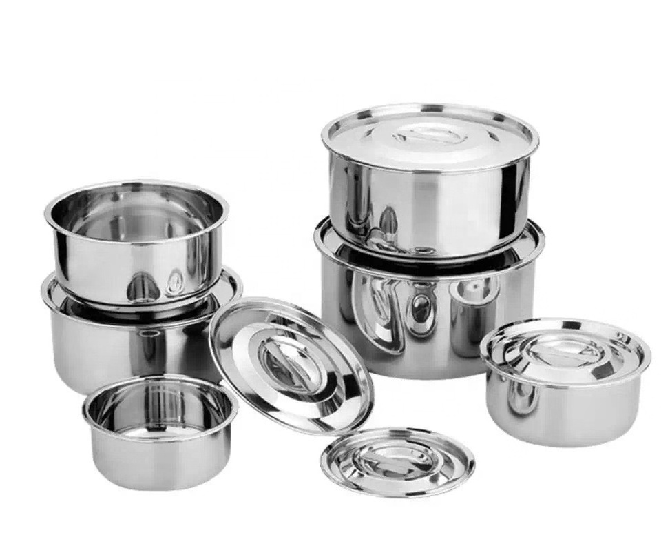 Stainless steel My home  indian Thailand 5pcs set cooking pot stock pot