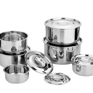 Stainless steel My home  indian Thailand 5pcs set cooking pot stock pot