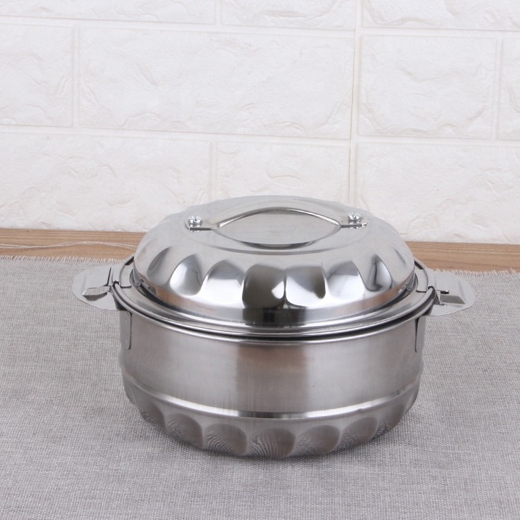 Hot sale  Stainless Steel cookware sets Insulated Casserole Africa Hot Pot 3pcs set / 4pcs set fresh pot  for Food Serving