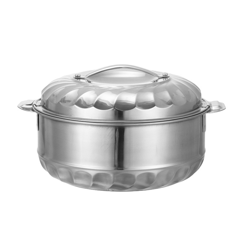 Hot sale  Stainless Steel cookware sets Insulated Casserole Africa Hot Pot 3pcs set / 4pcs set fresh pot  for Food Serving