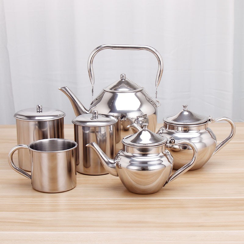 Eco-Friendly stainless steel Arabian 12pcs coffee tea set