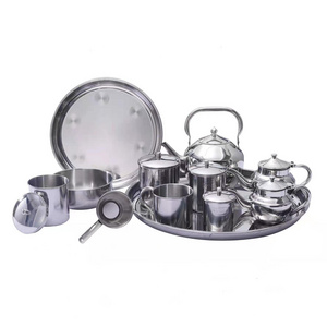 Eco-Friendly stainless steel Arabian 12pcs coffee tea set