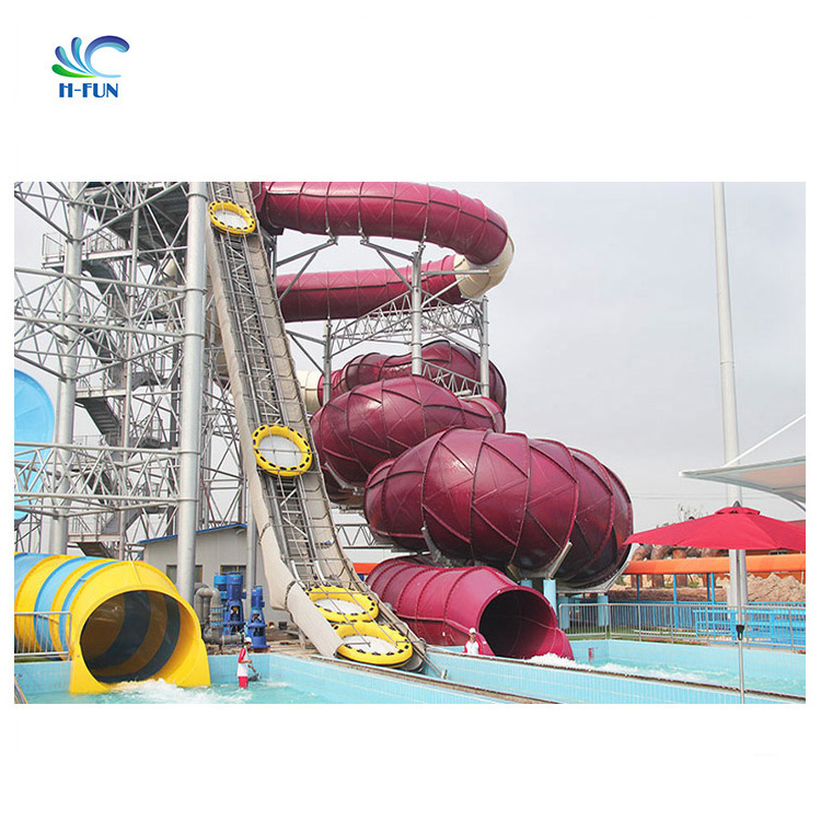 water sport equipment waterslide tube use fiberglass water slide tubes for sale